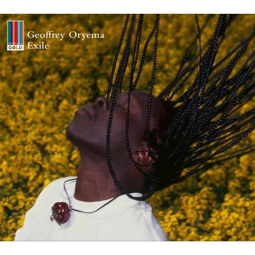 CD cover: Person with braids tilted back against a yellow flower field.