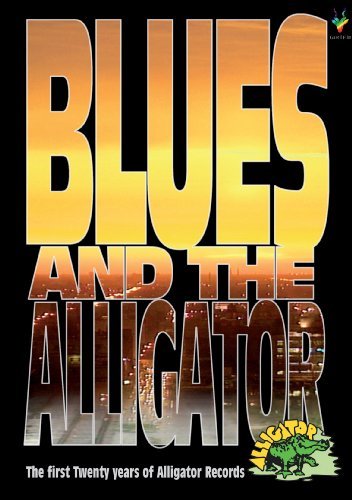 "Blues and the Alligator DVD cover with large, gradient title text on a black background."