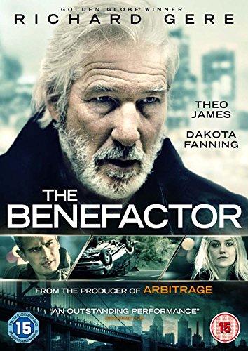 "The Benefactor" DVD cover featuring Richard Gere's portrait and smaller images below.