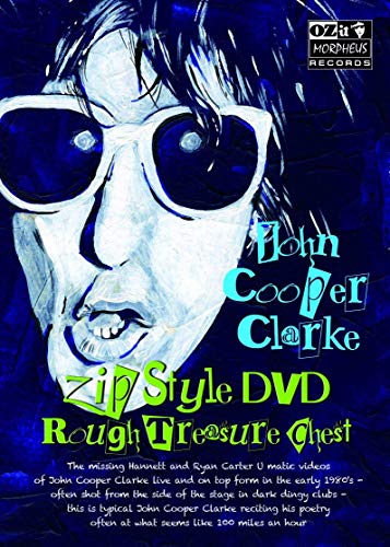 DVD cover featuring a distorted portrait of John Cooper Clarke in sunglasses.