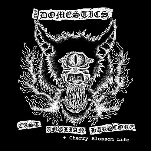 Black and white CD cover with a skull-like wolf illustration and band name.