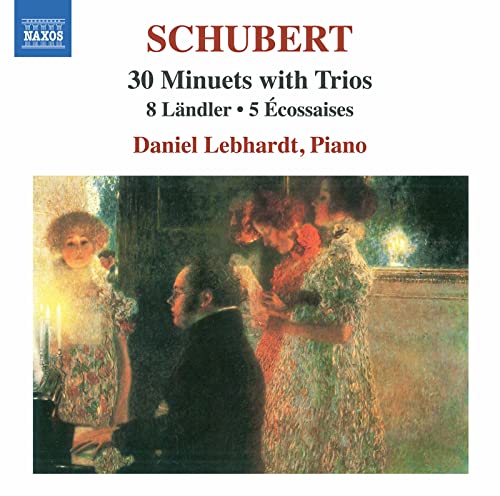 CD cover for Schubert minuets, ländler, and écossaises by Daniel Lebhardt.
