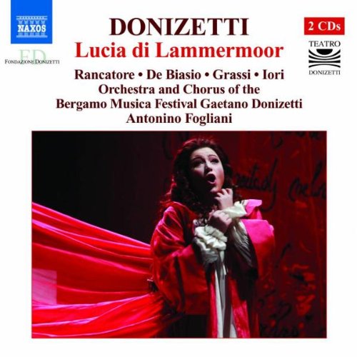 "Album cover featuring a woman in a red dress singing on stage."