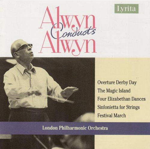 CD cover featuring a conductor and listing musical compositions.