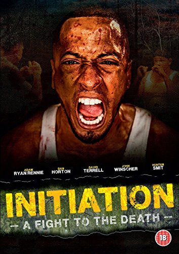 DVD cover for "Initiation" featuring a man screaming with a bloody face.