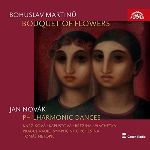 A red CD cover features a painting of two women's faces, with text overlay.