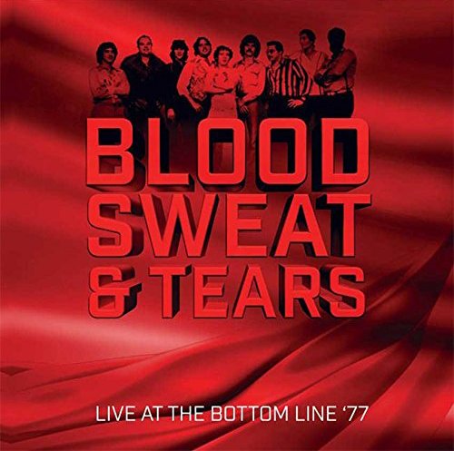CD cover for Blood, Sweat & Tears live album from 1977, band photo.