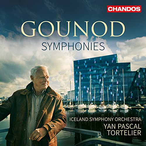 CD cover: Gounod Symphonies, Iceland Symphony Orchestra, and Harpa Concert Hall.