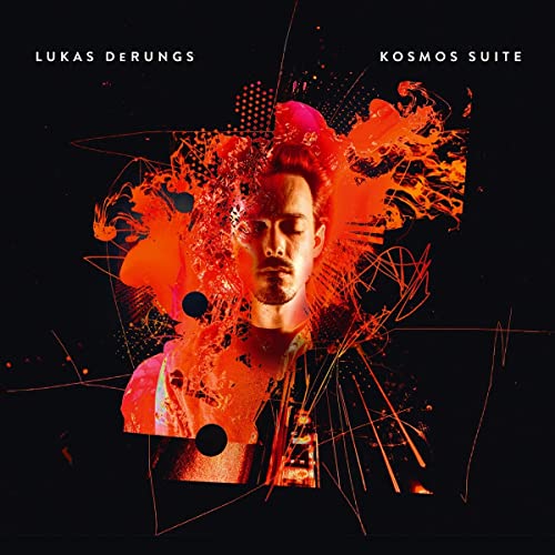 CD cover: man’s face overlaid with orange and red abstract paint splatters.