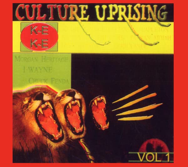 CD cover for “Culture Uprising. Volume 1” featuring roaring lions.