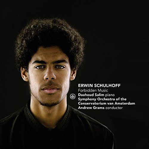 "CD cover featuring a man with dark curly hair against a black background."