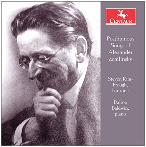 CD cover featuring a portrait of composer Alexander Zemlinsky in profile.