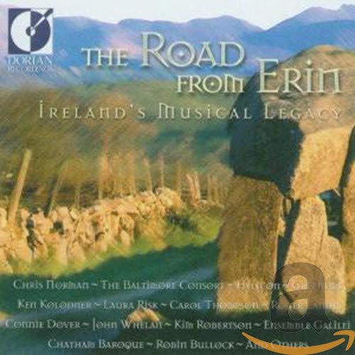 CD cover for “The Road From Erin,” featuring Irish landscape and stone wall.