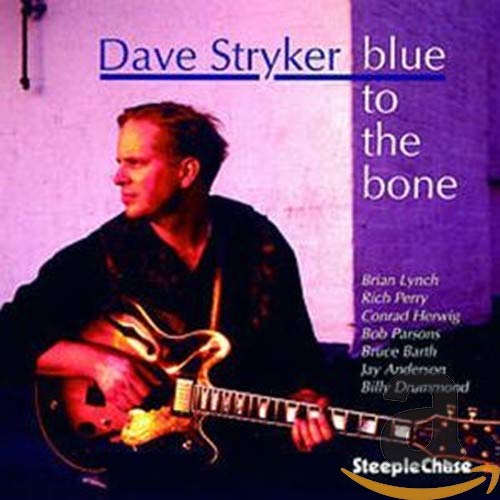Dave Stryker album cover: guitarist in profile with blue text.