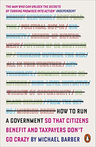 Book cover with crossed-out political buzzwords and title text on a light background.