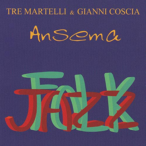 CD cover for "Ansema" by Tre Martelli & Gianni Coscia, with folk art.