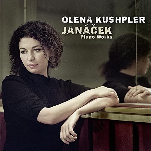 CD cover featuring pianist Olena Kushpler and composer Janáček’s name.
