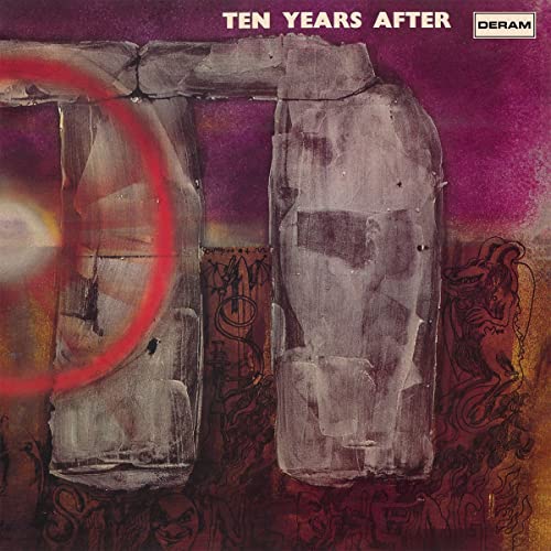 Album cover for Ten Years After’s “Stonedhenge” featuring stone monoliths.