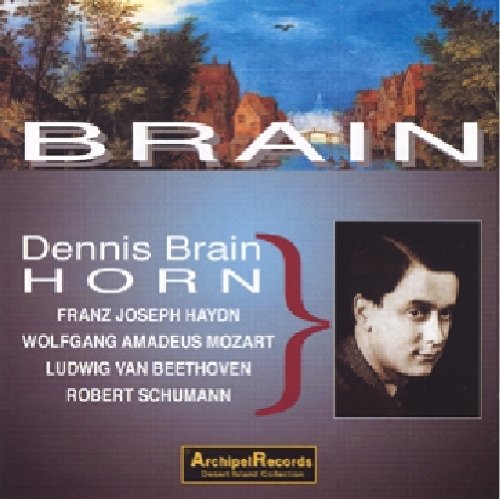 CD cover with "BRAIN" in white text, featuring a man's portrait and composers' names.
