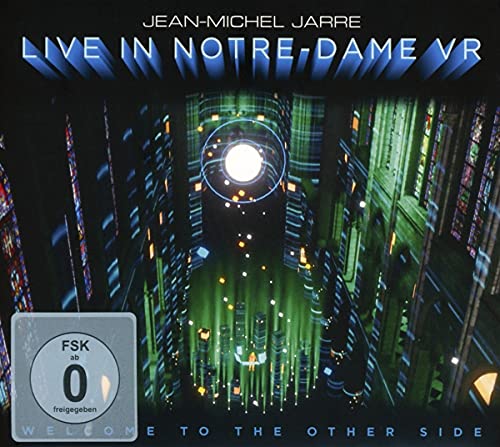 CD cover for Jean-Michel Jarre’s “Welcome To The Other Side” featuring a VR cathedral.