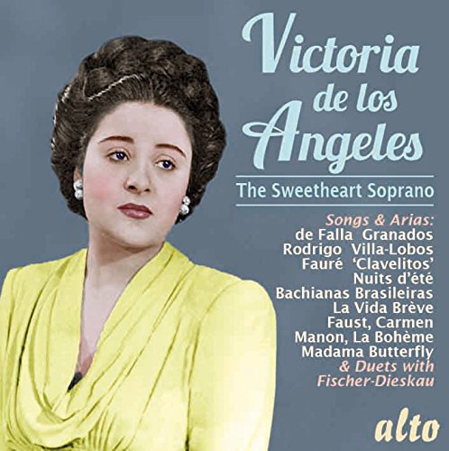 CD cover featuring portrait of opera singer Victoria de los Ángeles.