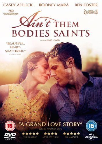 DVD cover for "Ain't Them Bodies Saints" featuring a couple embracing.