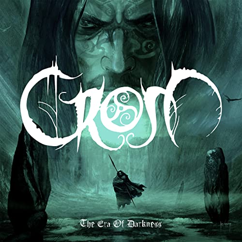 CD cover for Crom - The Era Of Darkness, featuring a dark, imposing figure.