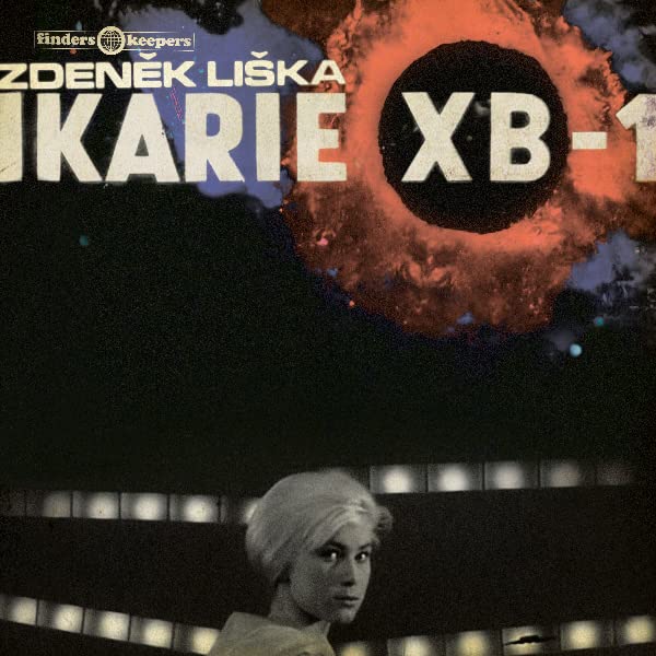 Record cover for “Ikarie XB-1” featuring a woman and space imagery.