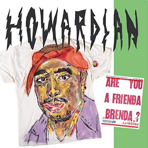 Vinyl record cover featuring a painted portrait on a t-shirt.
