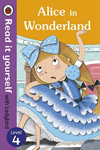 "A cartoon girl in a blue dress on a children's book cover."