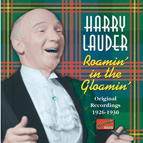 CD cover featuring portrait of Harry Lauder in tartan background.