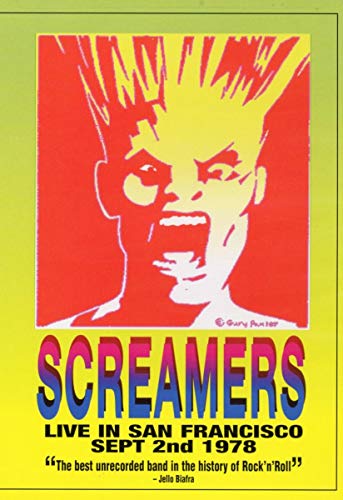 DVD cover for Screamers: Live In San Francisco, featuring a screaming face.
