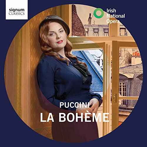 CD cover: woman in blue dress framed by a window scene.