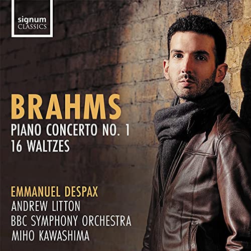 CD cover featuring pianist Emmanuel Despax against a brick wall.