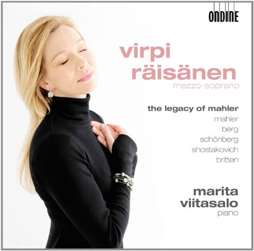 CD cover featuring a blonde woman in a black turtleneck, eyes closed, against a white background.