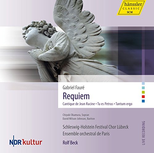 A CD cover featuring a gray angel statue with text and logos.