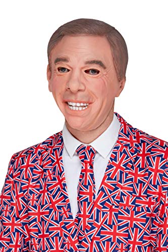 Smiffys 52494 Brexit Leader Mask, Men, Grey, One Size