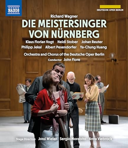 Blu-ray cover for Wagner’s *Die Meistersinger Von Nürnberg* opera, stage production scene.