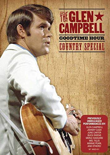 Glen Campbell playing guitar on DVD cover for "Goodtime Hour" special.