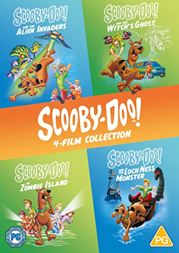 Scooby-Doo 4-film DVD collection cover featuring characters and monsters.