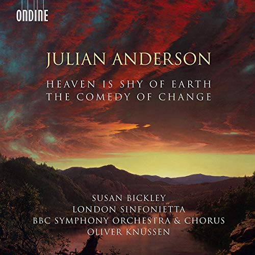 "Album cover with a scenic landscape and red, cloudy sky, featuring artist and title information."