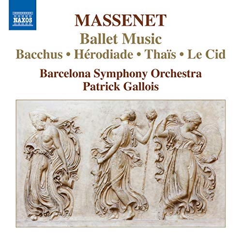 CD cover for Massenet’s Ballet Music featuring classical relief sculptures.