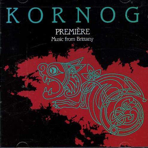 "Kornog Premiere" CD cover with green dragon on red and black background.