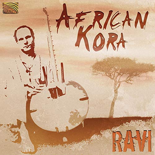 CD cover: Man with a kora, African landscape, and "Ravi" text.