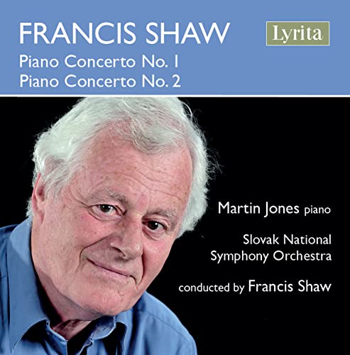 CD cover featuring portrait of Francis Shaw and pianist Martin Jones.