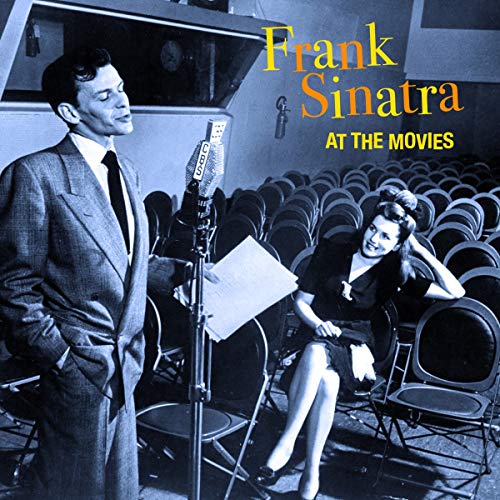 Frank Sinatra “At The Movies” CD cover with a vintage movie scene.