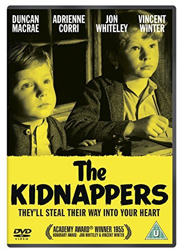 DVD cover of "The Kidnappers" featuring a black and white image of two boys.