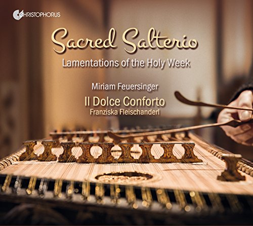 CD cover featuring a wooden salterio and artist names.