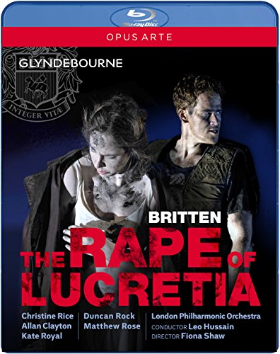 Blu-ray cover for Britten's "The Rape of Lucretia" opera performance.