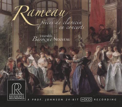 CD cover: Baroque Nouveau ensemble, Rameau’s harpsichord pieces, painting detail.